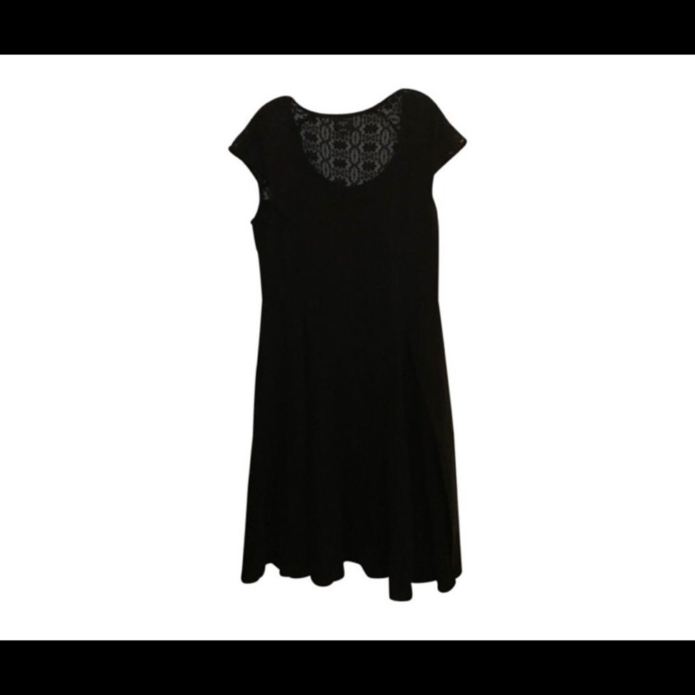 Anthropologie Black Midi Dress